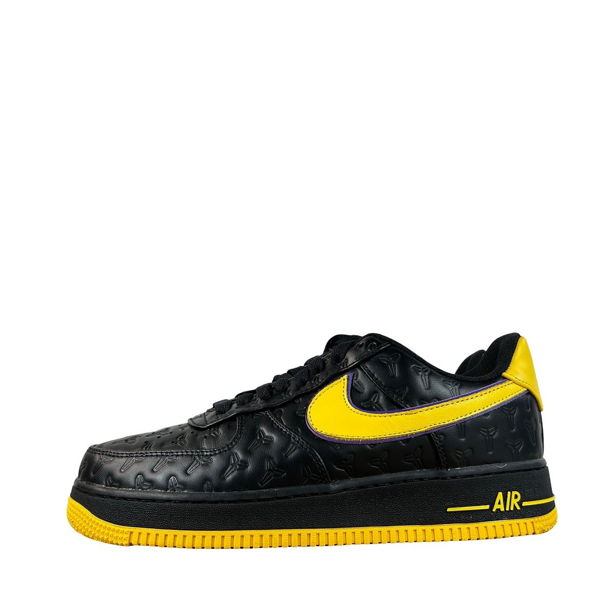 HV5122 001 Nike Air Force 1 Low Kobe Bryant Lakers Away (Non-Numbered) [USED] - 9.5 M (Used) (No Box)