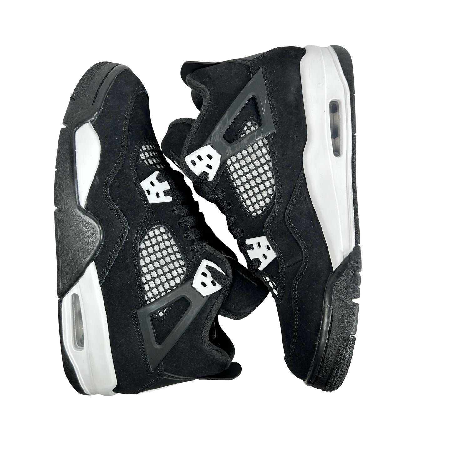 FQ8213 001 Jordan 4 Retro White Thunder (GS) [USED] - 7 Y (Used)