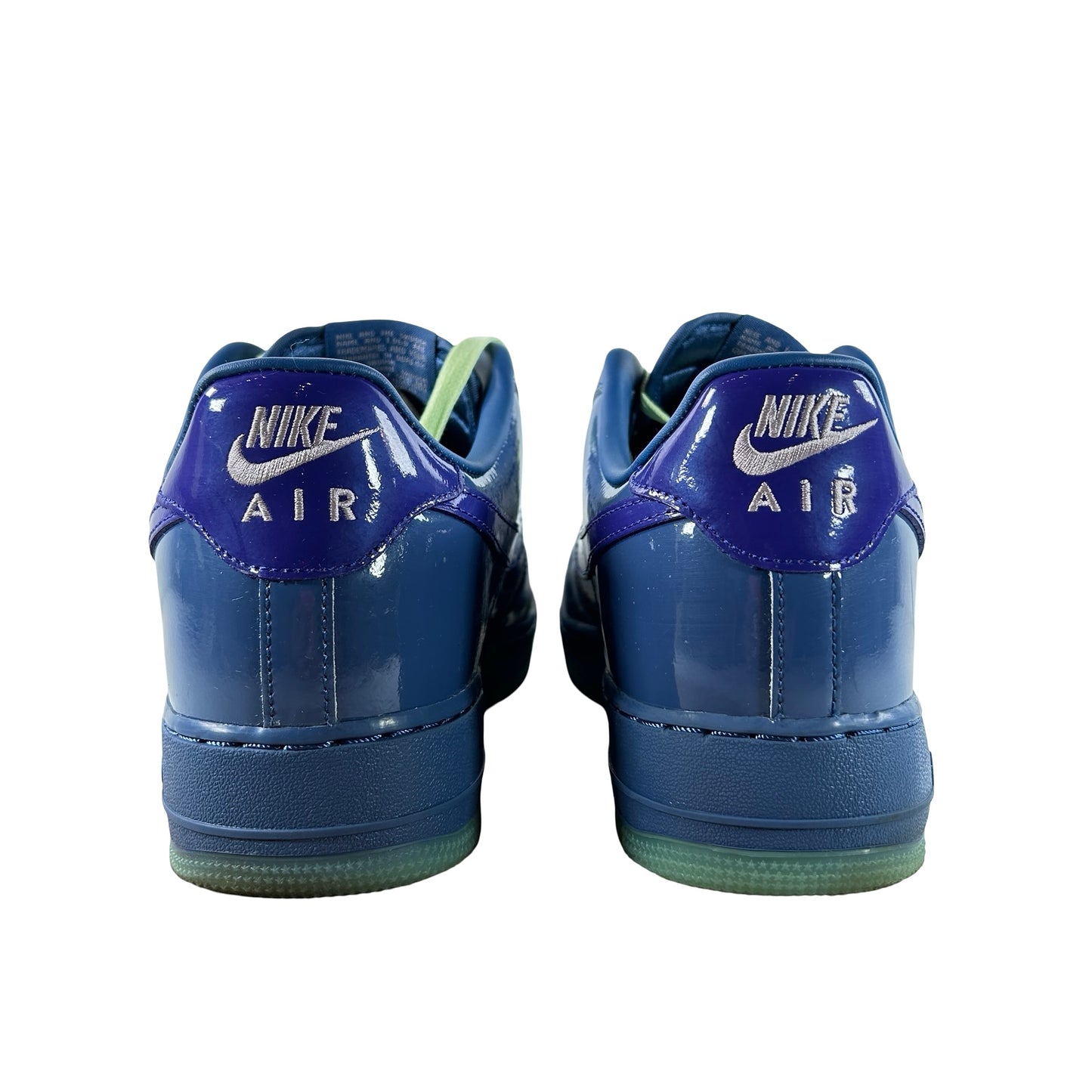 IO4489 400 Nike Air Force 1 Low Patent Leather Mystic Navy Grape Ice [USED] - 13 M (Used)