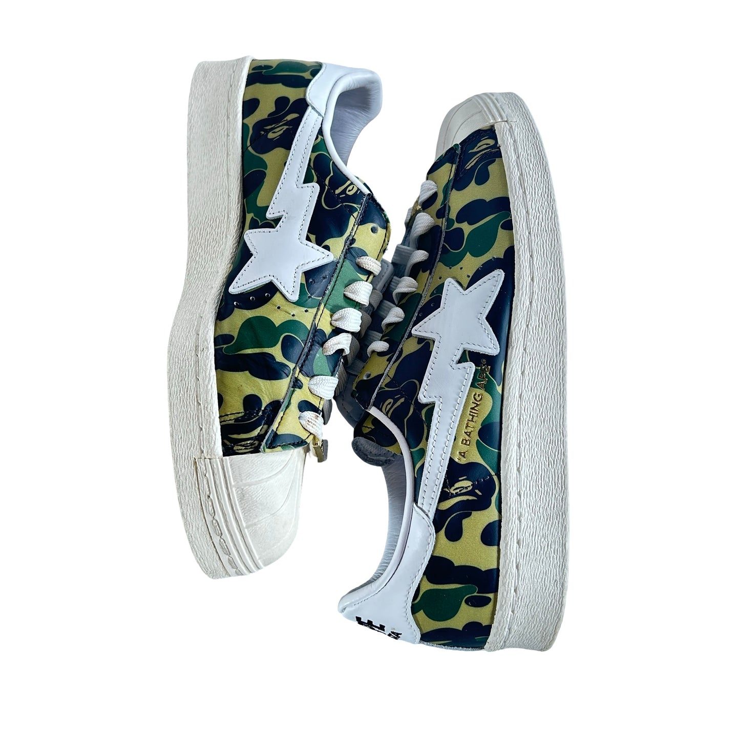 GZ8981 adidas Superstar Bape ABC Camo Green [USED] - 7 M (Used)