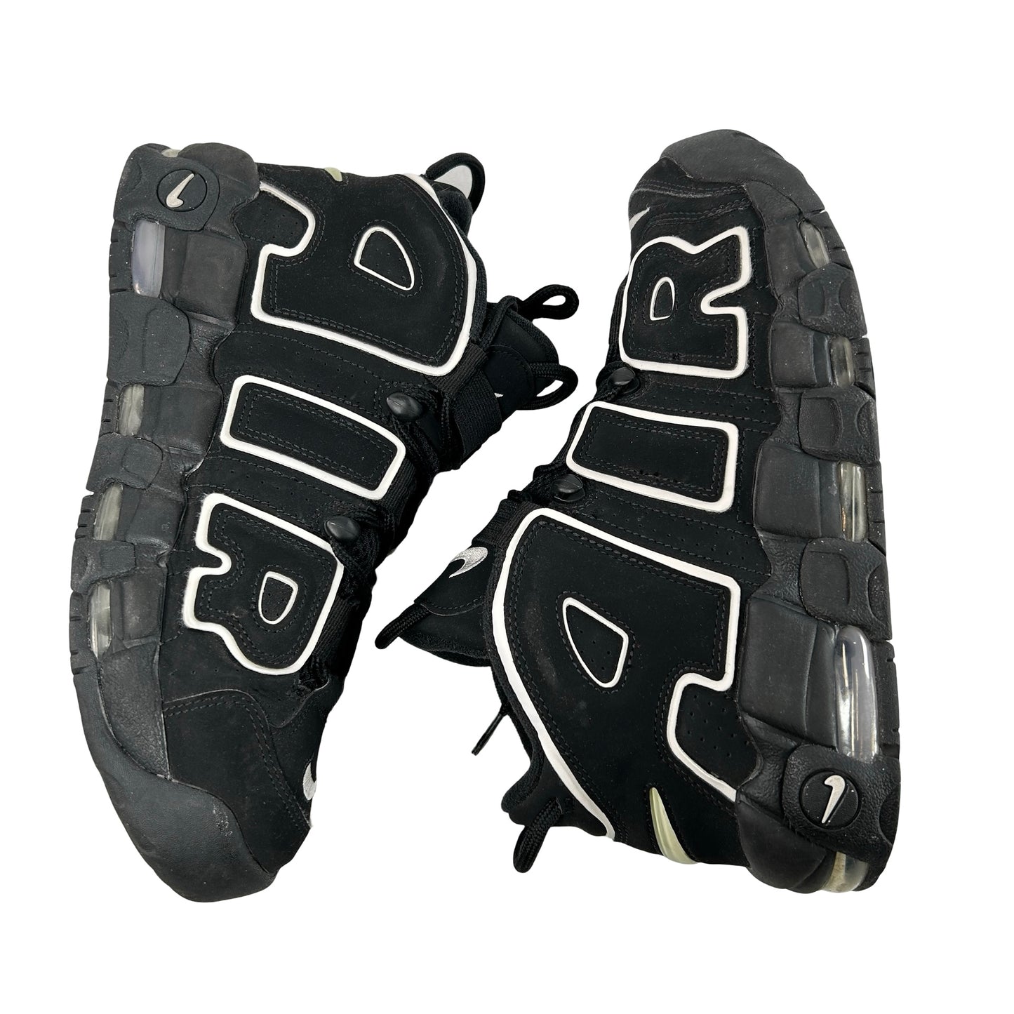 414962 002 Nike Air More Uptempo Black White [USED] - 8 M (Used)