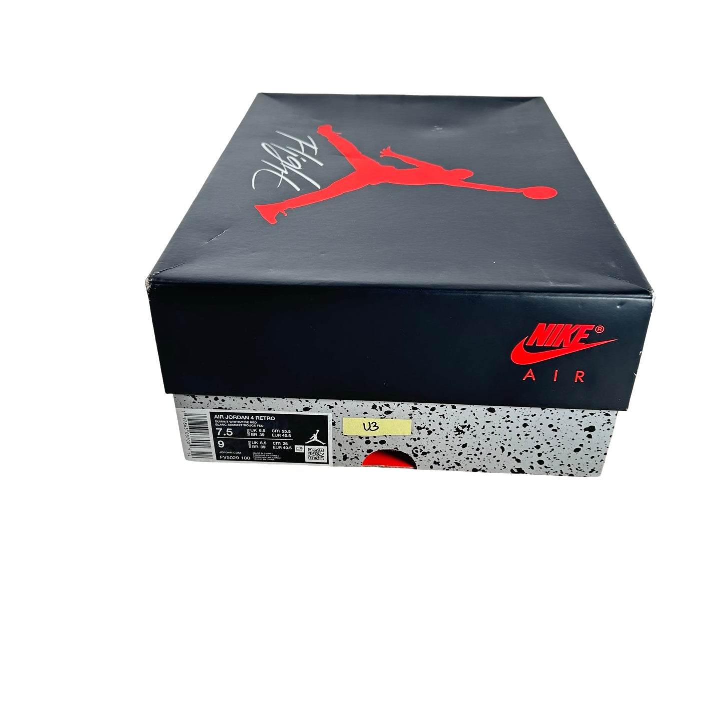 FV5029 100 Jordan 4 Retro White Cement (2025) [USED] - 7.5 M (Used3)
