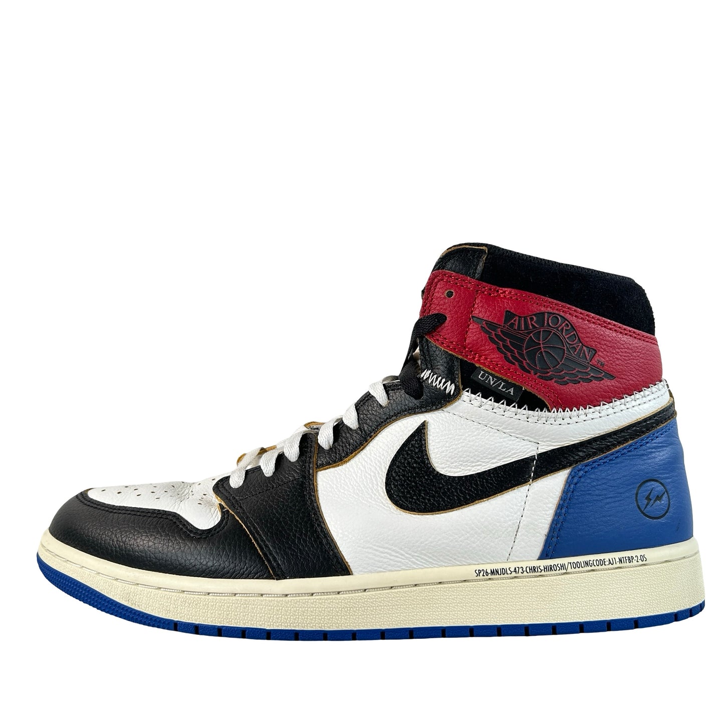 IO7847 002 Jordan 1 Retro High OG SP Fragment x Union LA Varsity Red Sport Royal [USED] - 12 M (Used5)