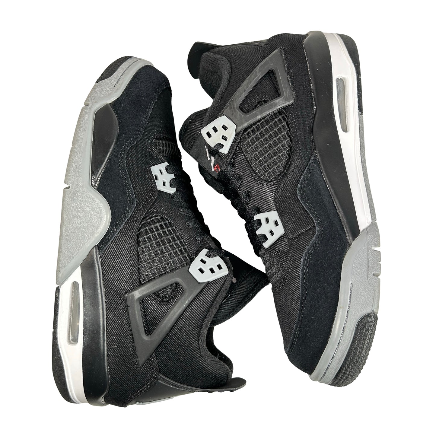 DV0553 006 Jordan 4 Retro Black Canvas GS [USED] - 7 Y (Used) (Replace Box)