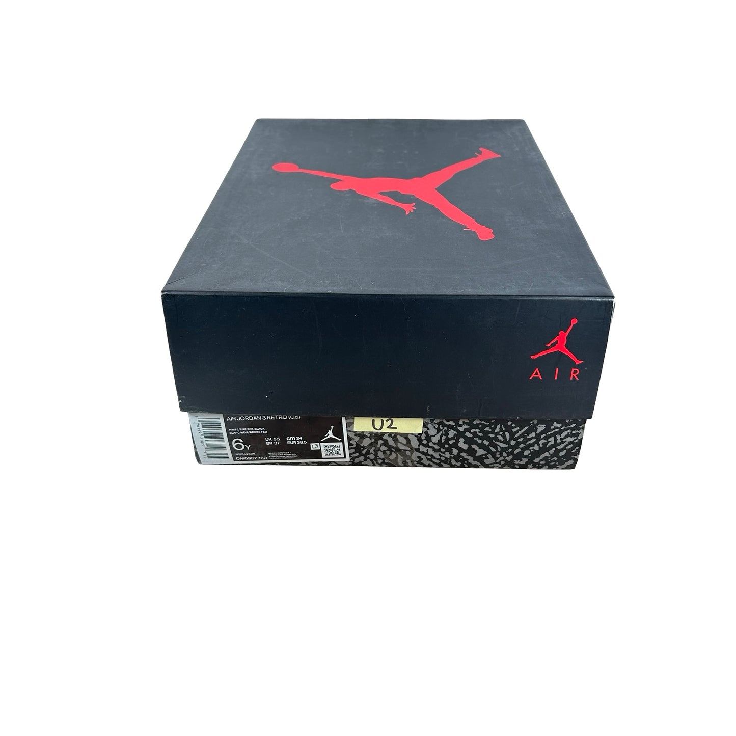 DM0967 160 Jordan 3 Retro Fire Red (2022) (GS) [USED] - 6 Y (Used2)