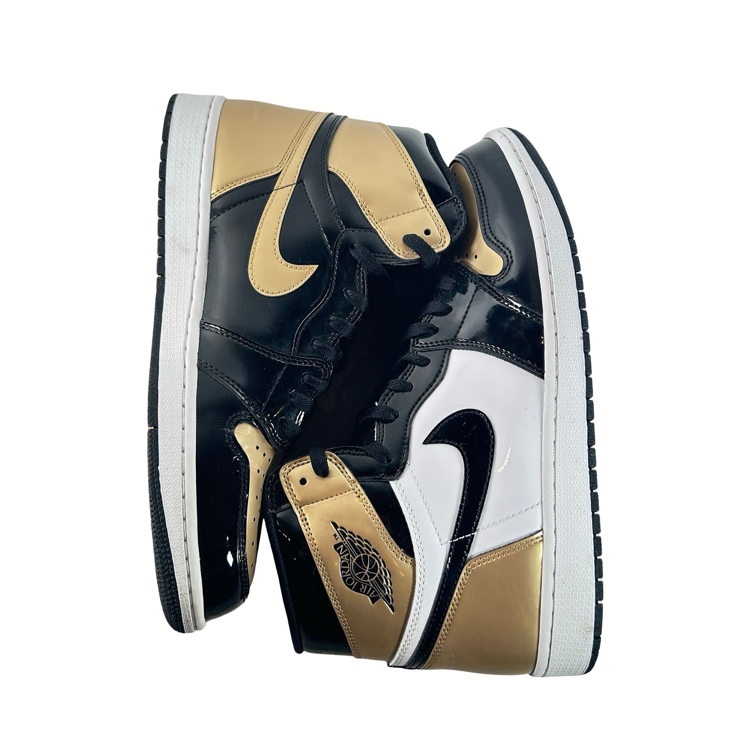 861428 007 Jordan 1 Retro High NRG Patent Gold Toe [USED] - 12 M (Used5)