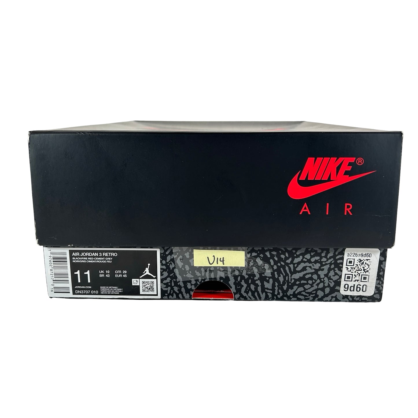 DN3707 010 Jordan 3 Retro OG Black Cement (2024) [USED] - 11 M (Used14)