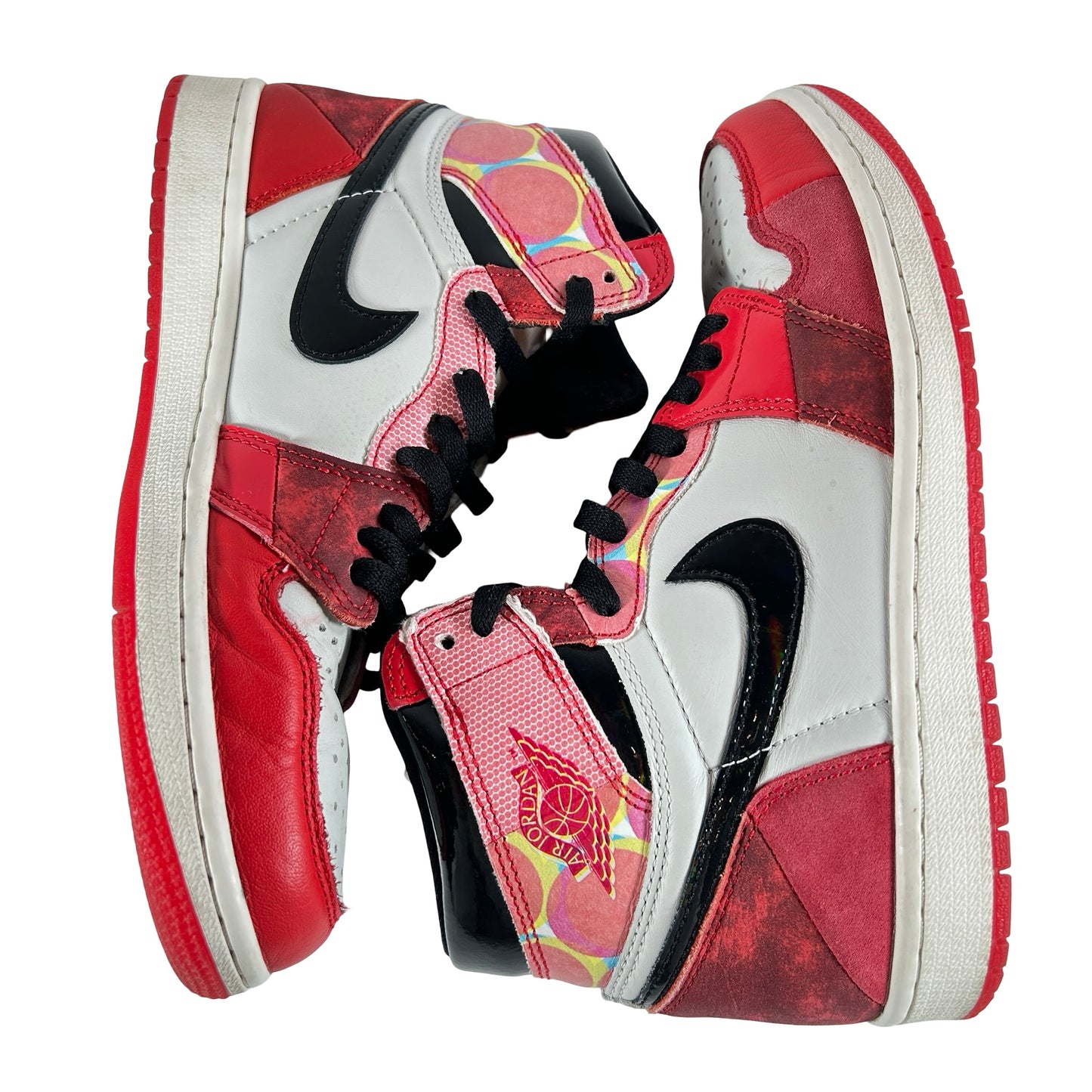 DV1748 601 Jordan 1 Retro High OG Spider-Man Across the Spider-Verse [USED] - 8 M (Used) (No Box)