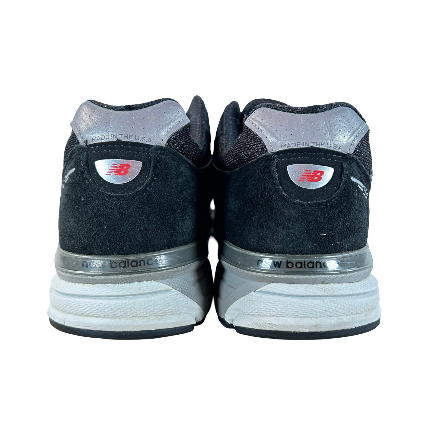 U990BL4 New Balance 990v4 MiUSA Black Silver [USED] - 12 M (Used) (No Box)