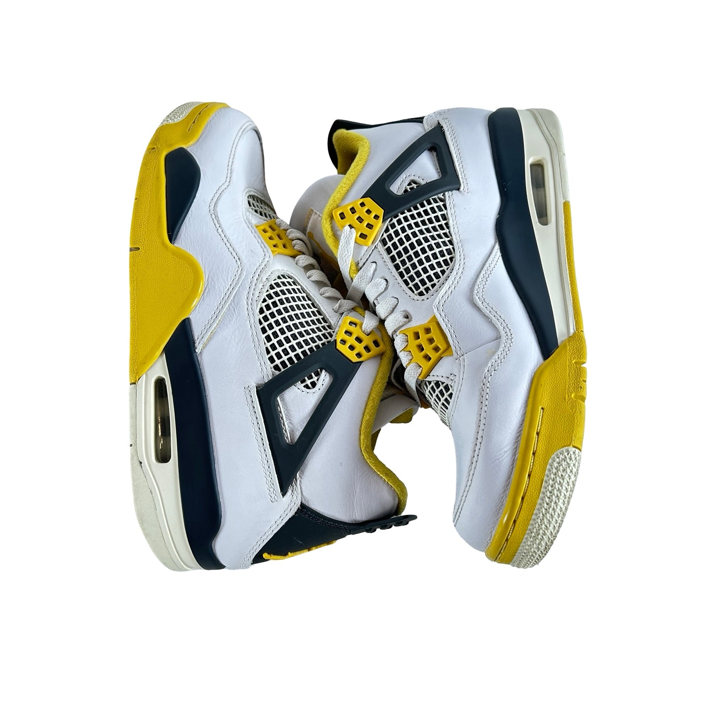 AQ9129 101 Jordan 4 Retro Vivid Sulfur (Women's) [USED] - 9 W (Used) (No Box)