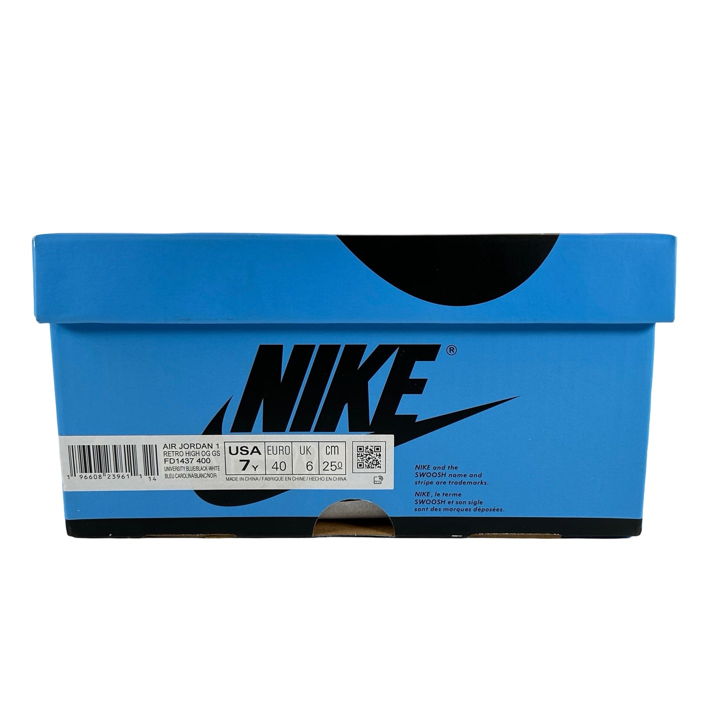 FD1437 400 Jordan 1 Retro High OG UNC Toe (GS) [USED] - 7 Y (Used2)