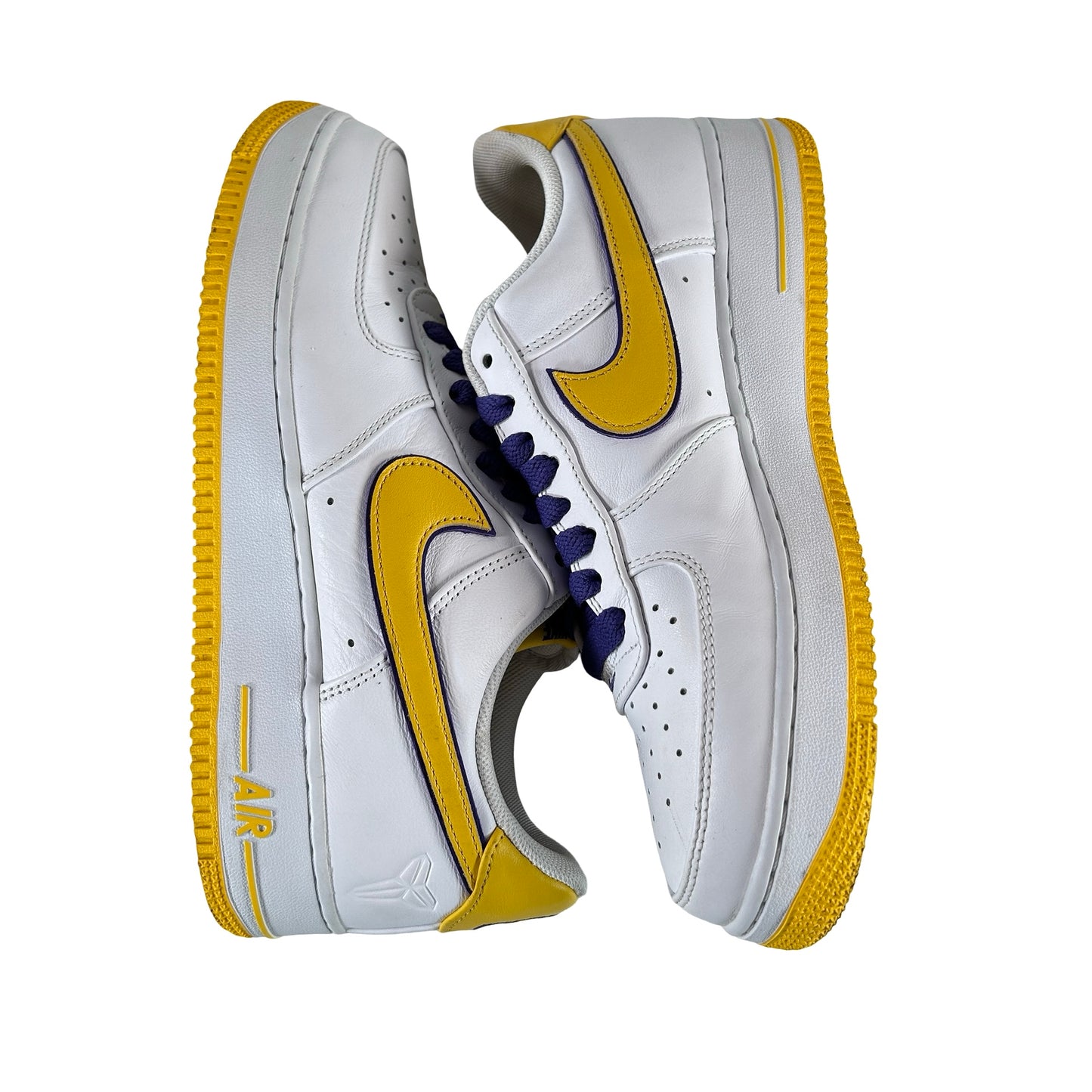FZ1151 100 Nike Air Force 1 Low Retro QS Kobe Bryant Lakers Home [USED] - 9.5 M (Used)