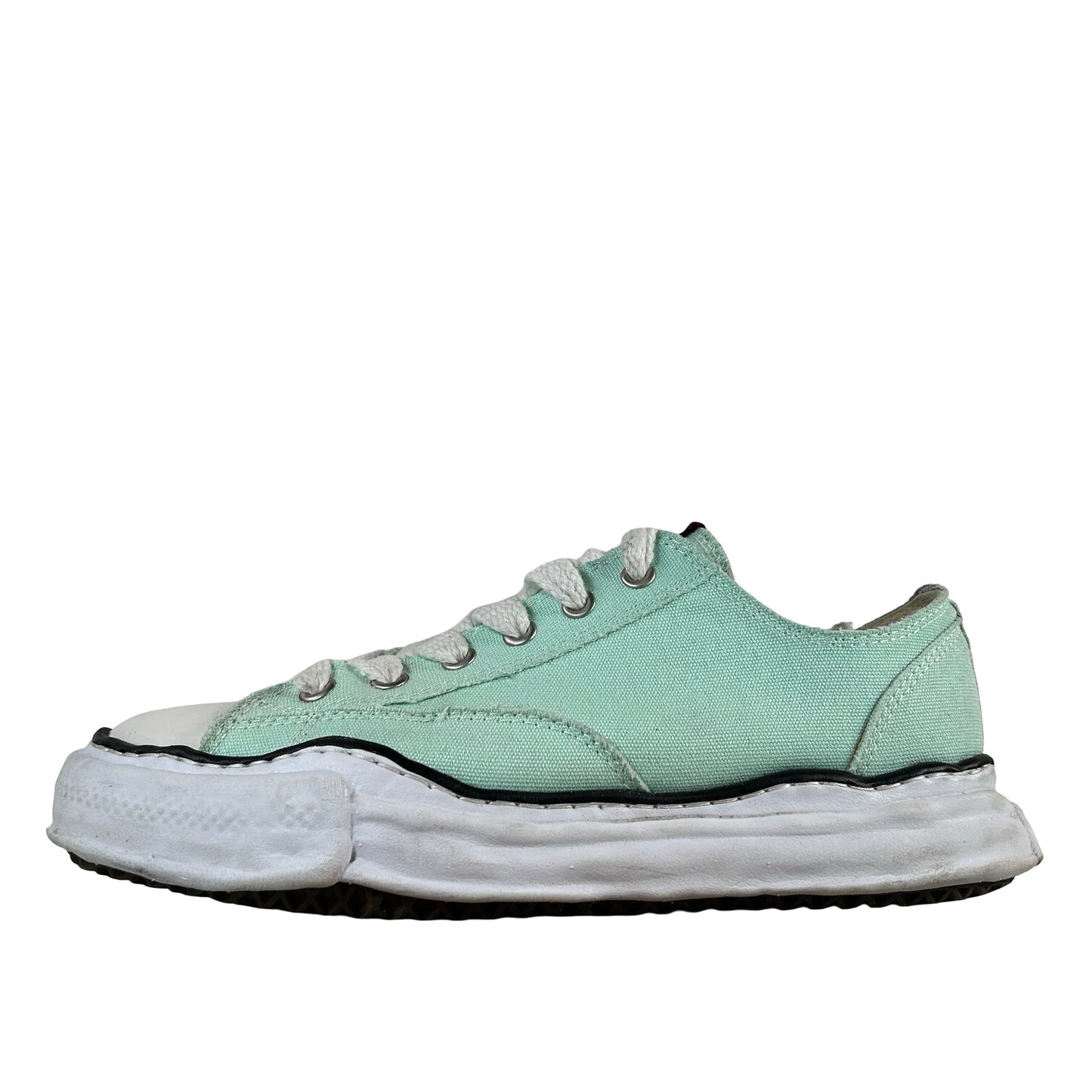 A01FW702 Maison Mihara Yasuhiro Peterson OG Sole Canvas Low Green USED] - 12 M (Used)