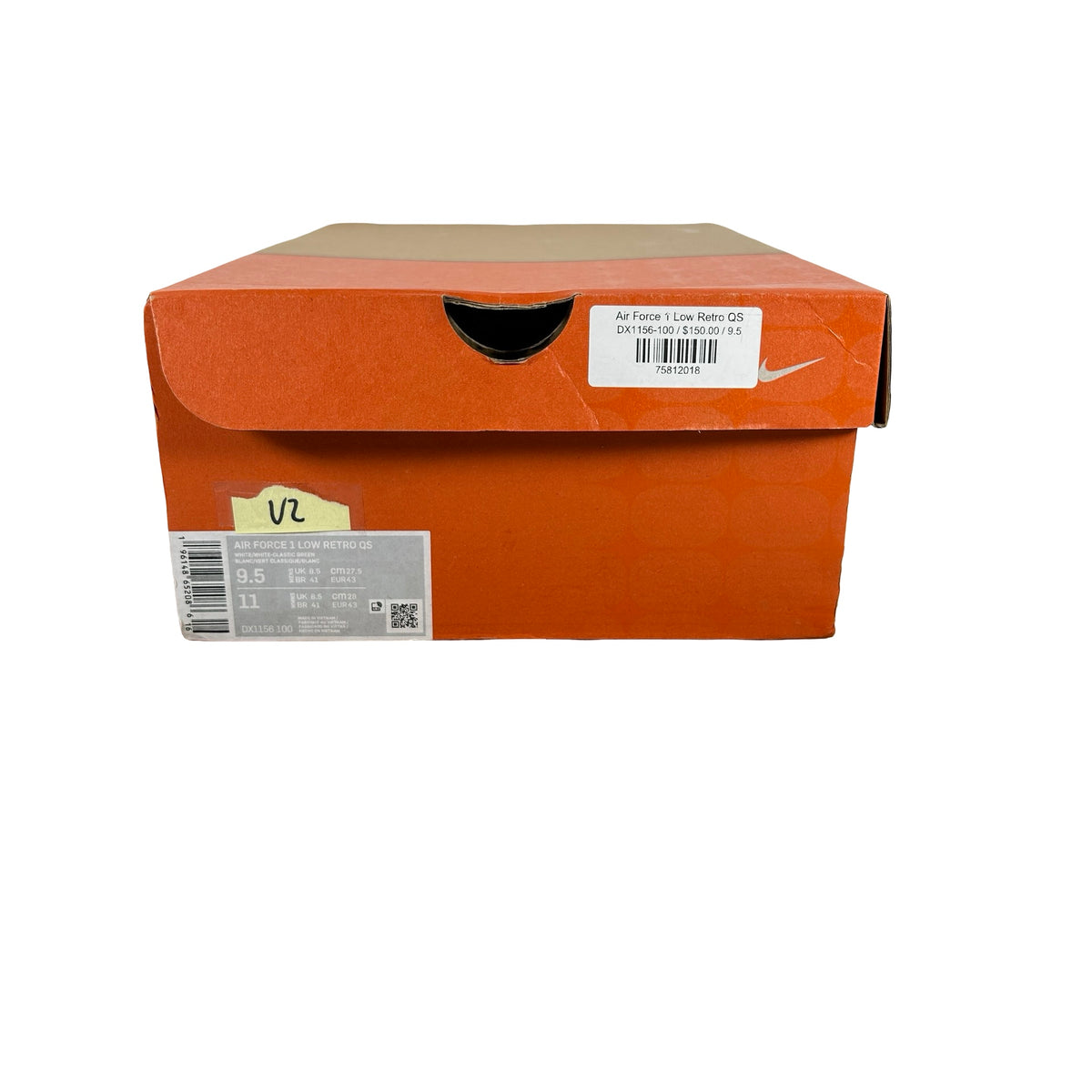 DX1156 100 Nike Air Force 1 Low Retro QS West Indies (2022) [USED] - 9.5 M (Used2)