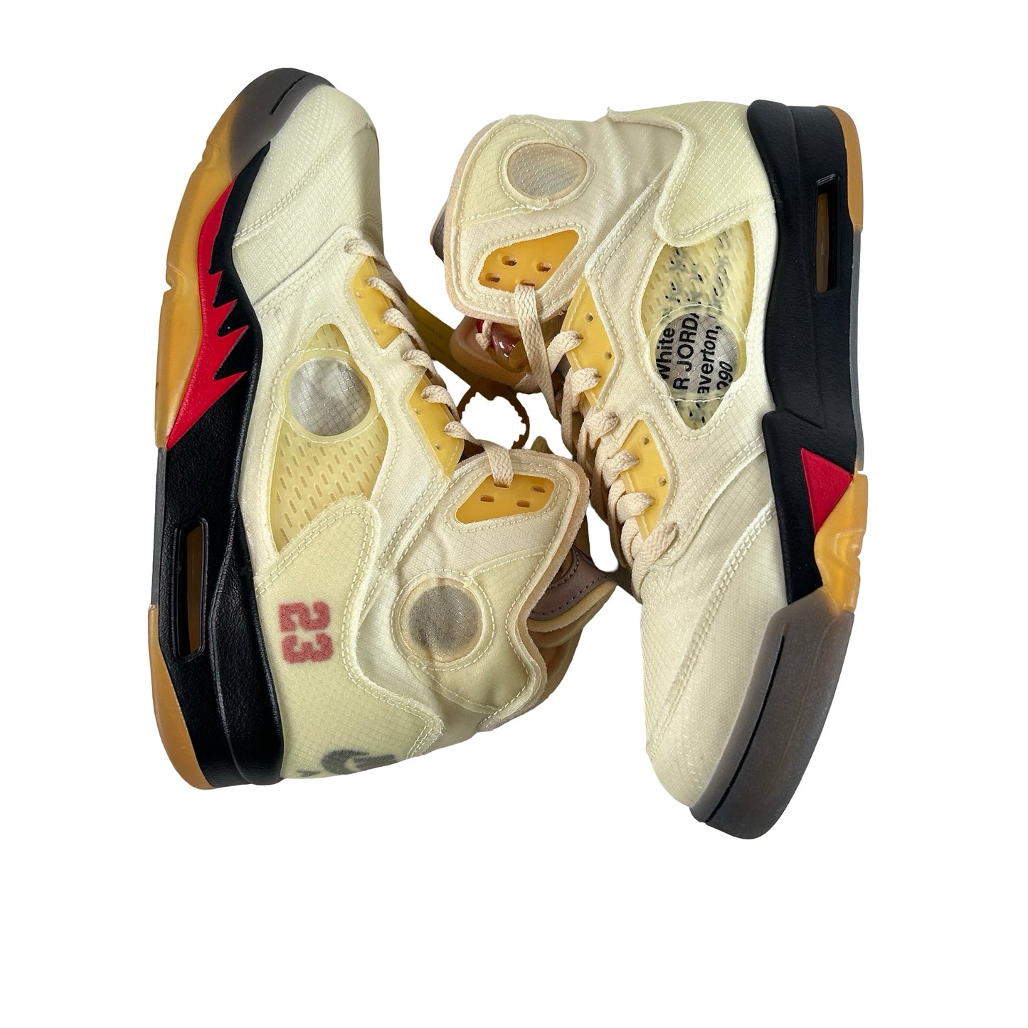 DH8565 100 Jordan 5 Retro Off-White Sail [USED] - 10.5 M (Used7)