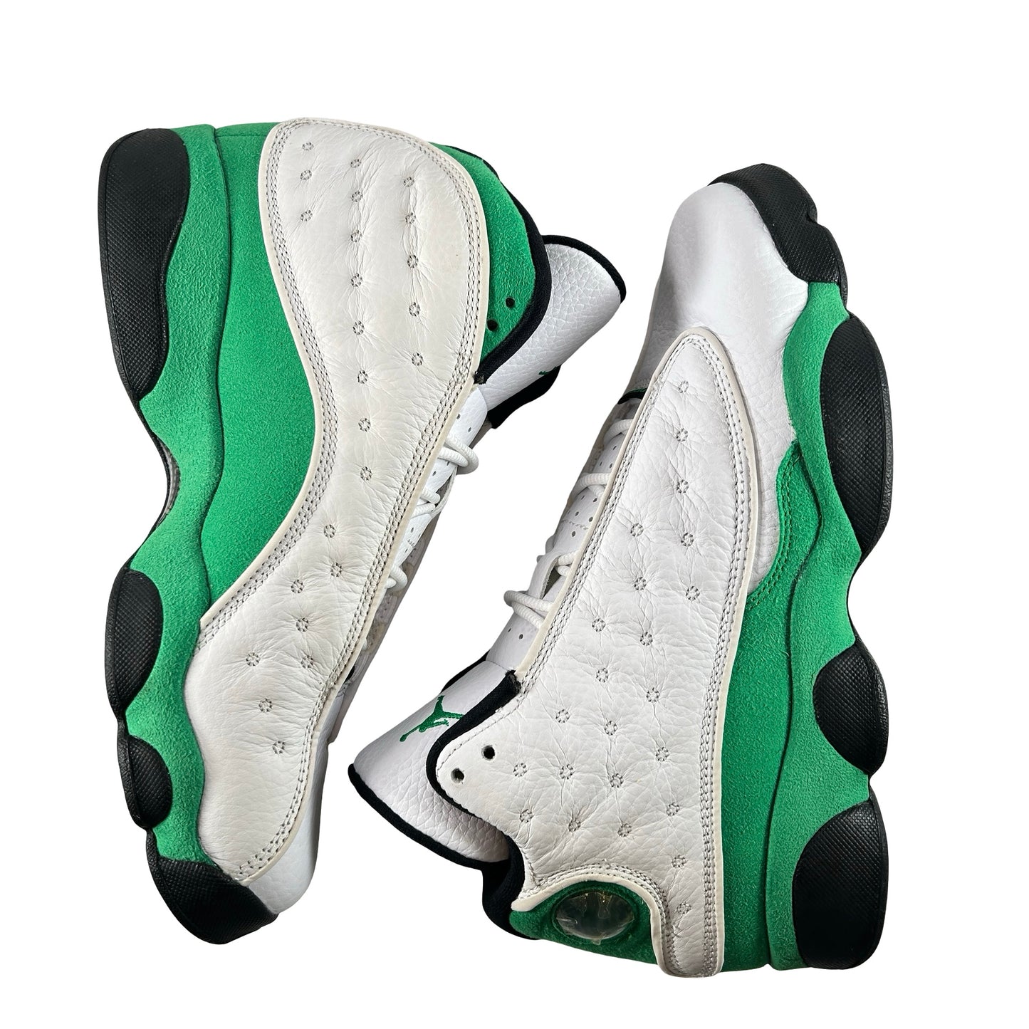 DB6536 113 Jordan 13 Retro White Lucky Green (GS) [USED] - 7 Y (Used)