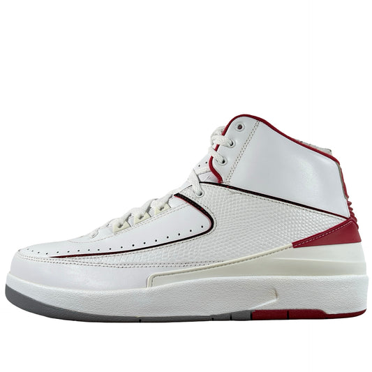 385475 102 Jordan 2 Retro White Red (2014) - 10 M (Yellowing)