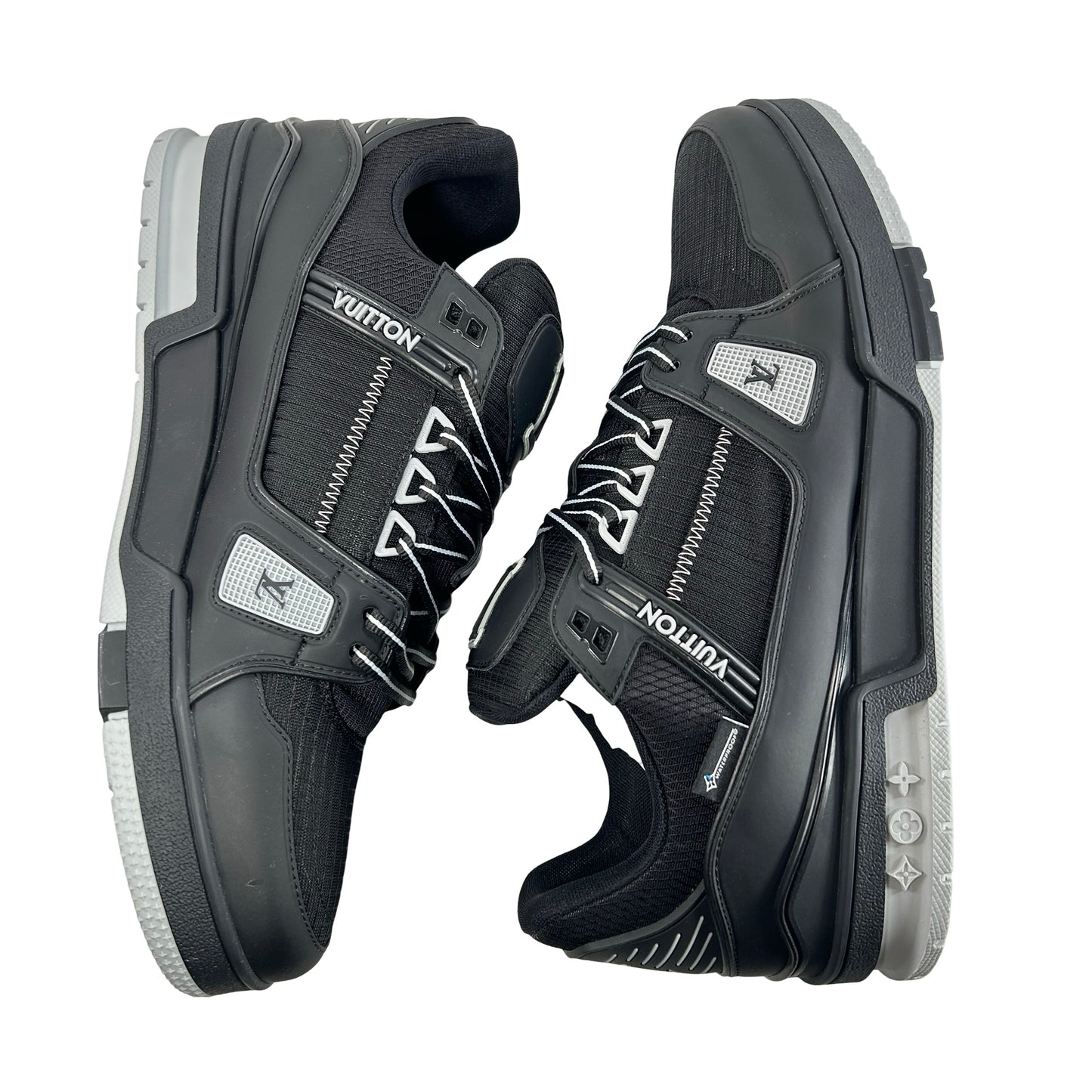 1ADEVY Louis Vuitton LV Trainer Waterproof Black [USED] - 9.5 LV (10.5 US) (VNDS)
