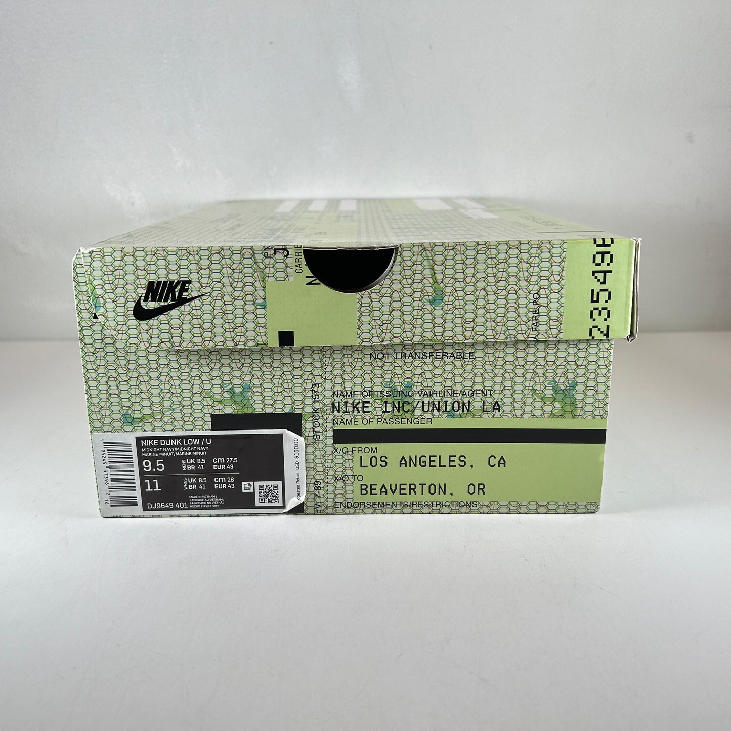 DJ9649 401 Dunk Low Union Pistachio [USED] - 9.5 M (Used)