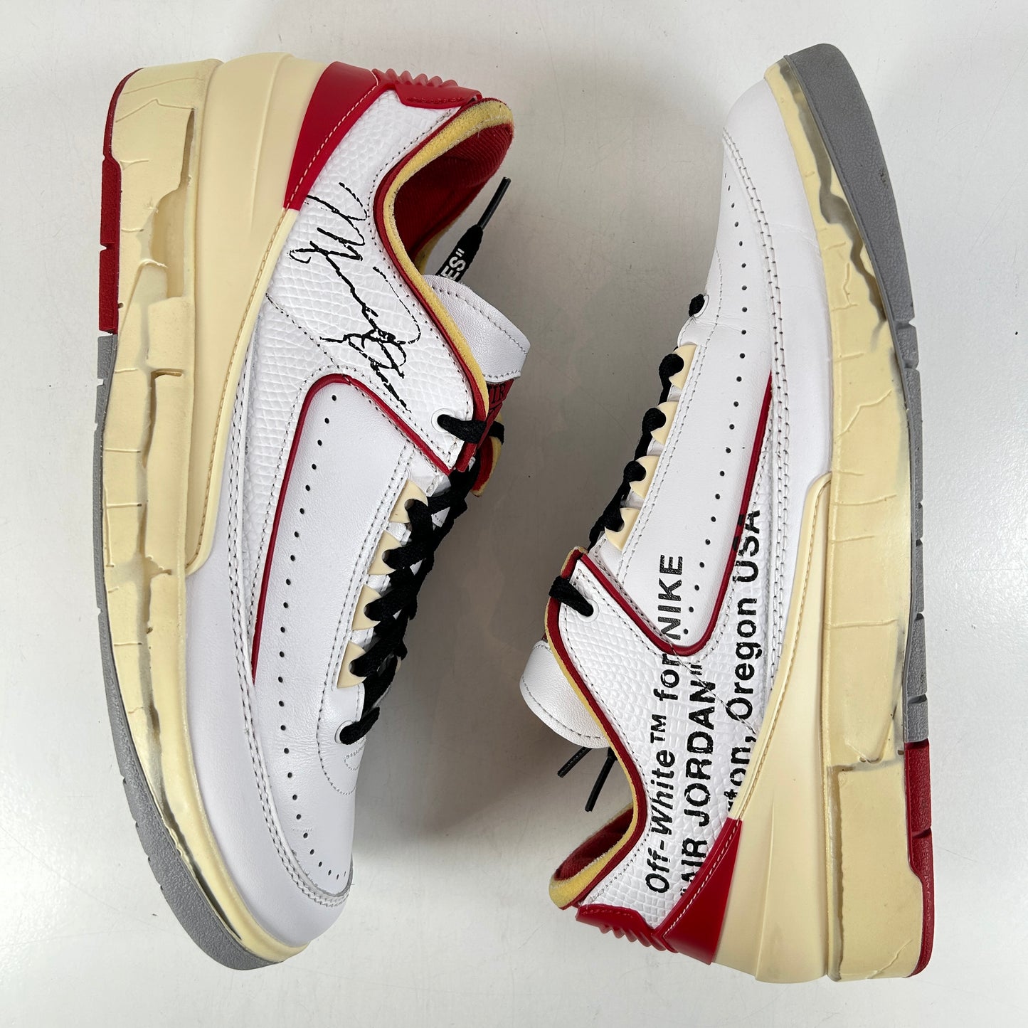 DJ4375 106 Jordan 2 Retro Low SP Off-White White Red [USED] - 10 M (Used)