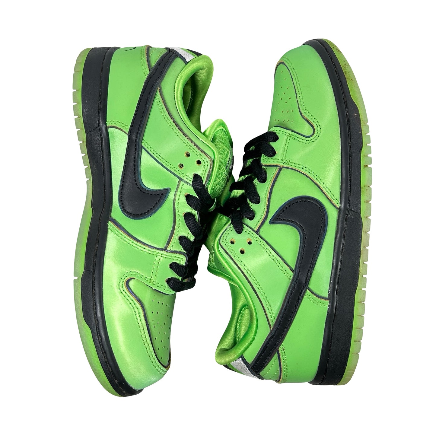 FZ8319 300 Nike SB Dunk Low The Powerpuff Girls Buttercup [USED] - 6.5 M (Used) (No Box)