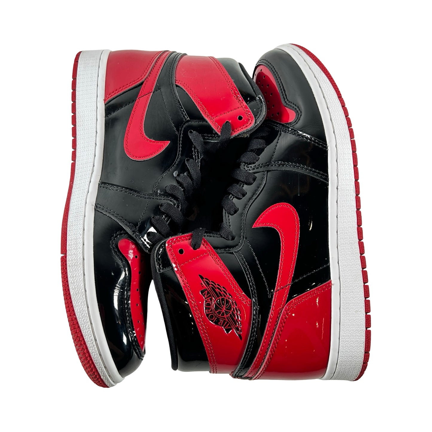 555088 063 Jordan 1 Retro High OG Patent Bred [USED] - 9 M (Used3) (No Box3)