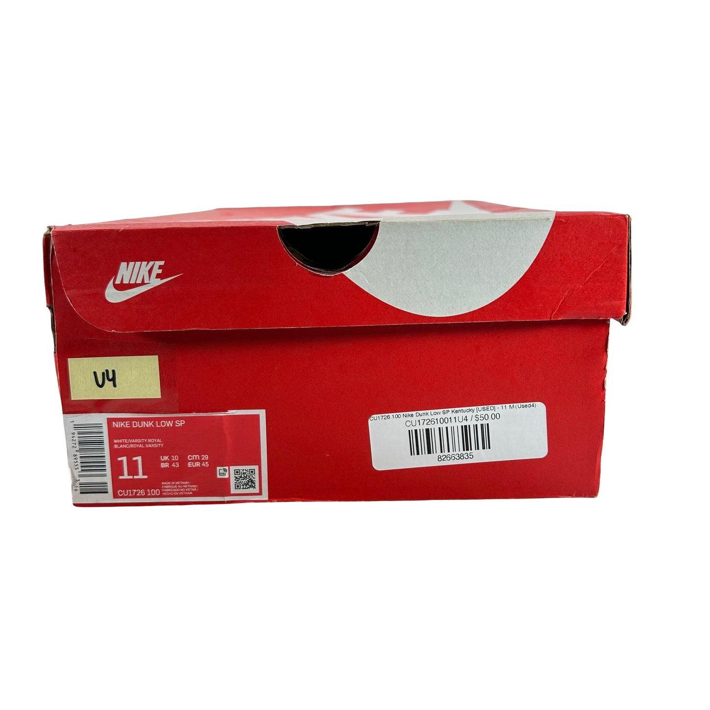 CU1726 100 Nike Dunk Low SP Kentucky [USED] - 11 M (Used4)
