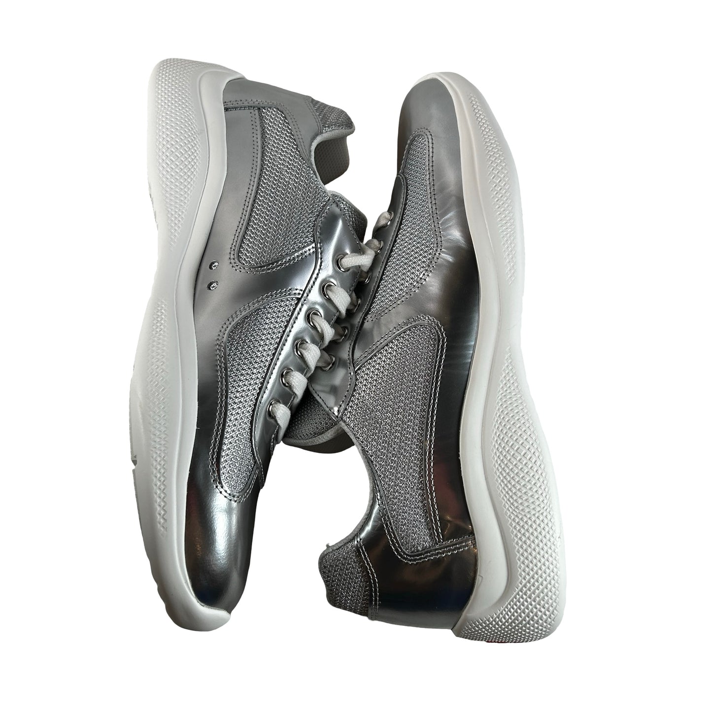 4E3400 3LNG F0JEI F G000 Prada America's Cup Metallic Silver