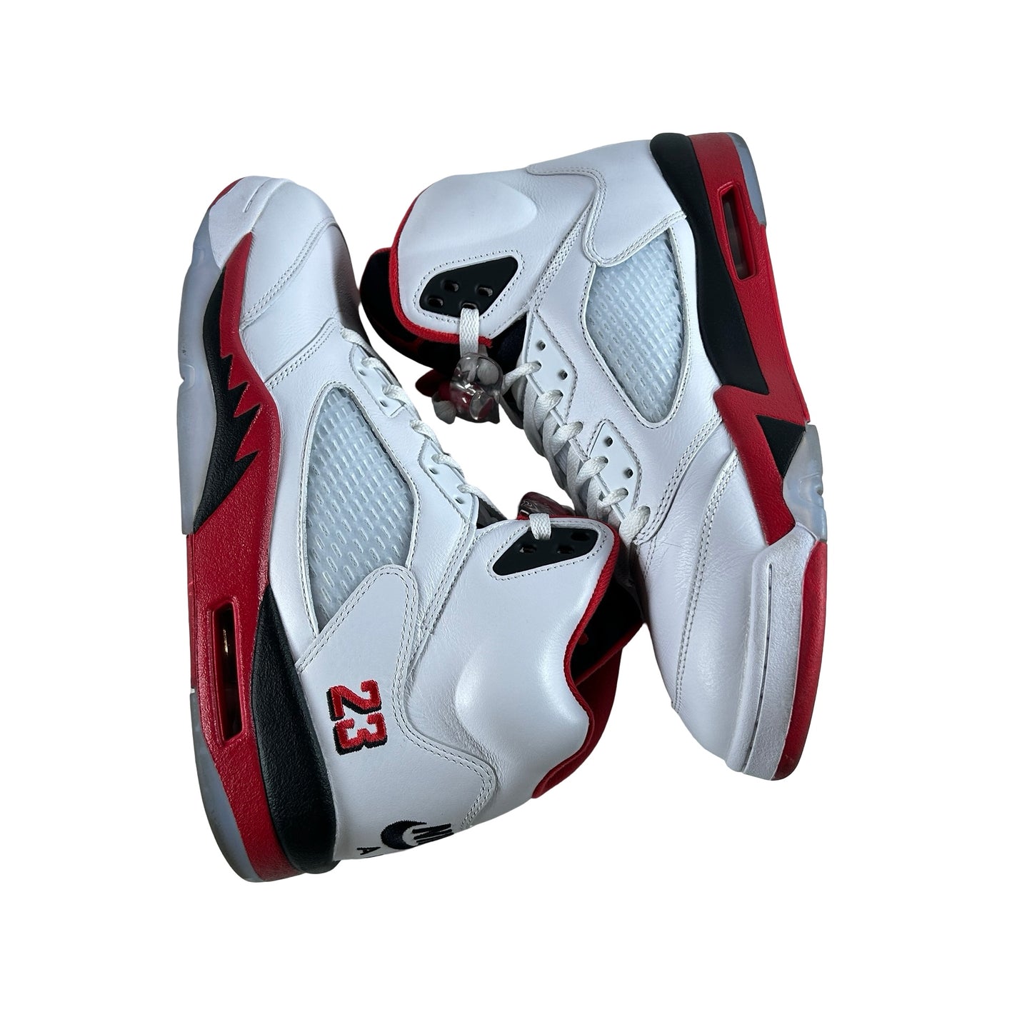 HQ7978 101 Jordan 5 Retro Fire Red Black Tongue (2025) [USED] - 12 M (Used)