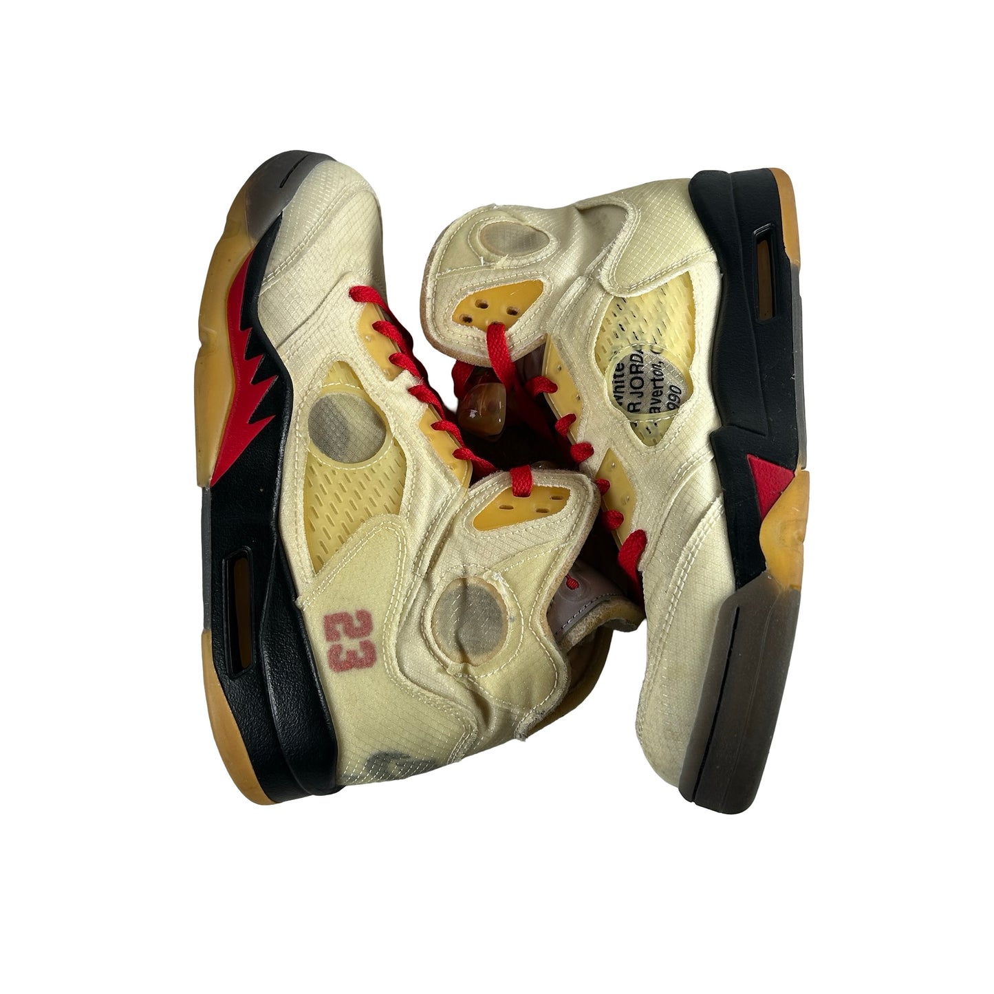 DH8565 100 Jordan 5 Off-White Sail [USED] - 9 M (Used8) (Missing Insoles)