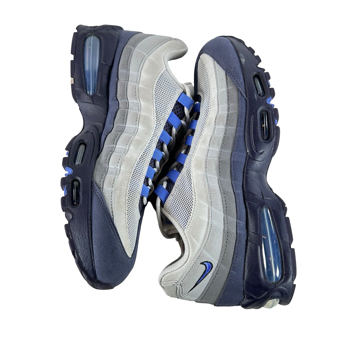 HM4740 009 Nike Air Max 95 OG Big Bubble Photon Dust Purple Dynasty [USED] - 9.5 M (Used)