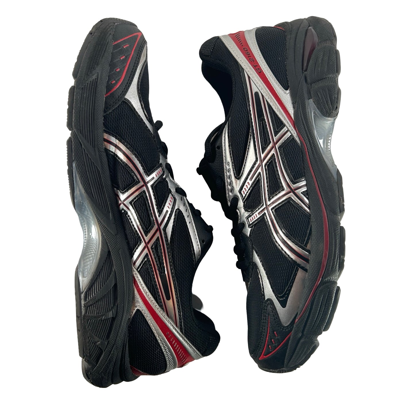 1203A688 001 ASICS GT-2160 Black Pure Silver Red [USED] - 10.5 M (Used)