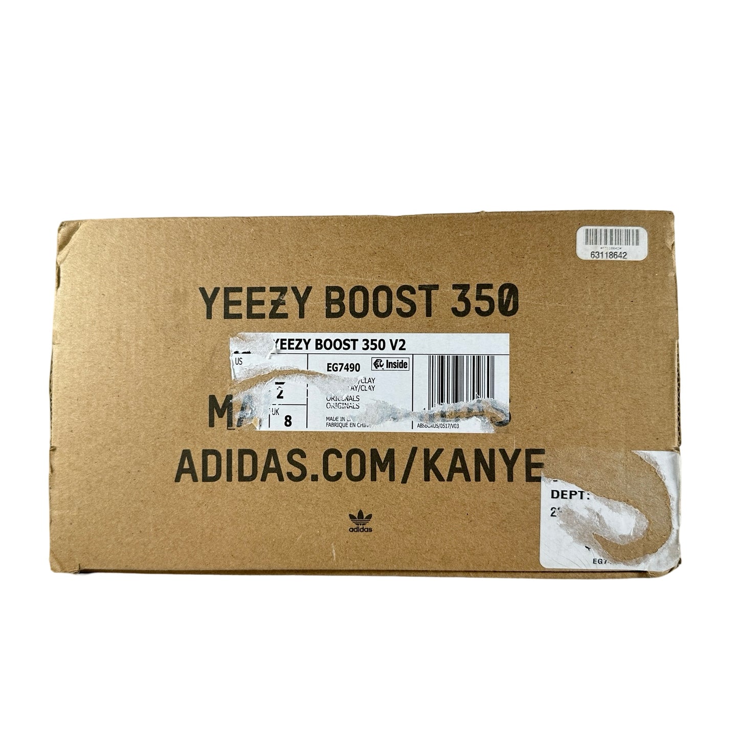 EG7490 adidas Yeezy Boost 350 V2 Clay [USED] - 9.5 M (Used)