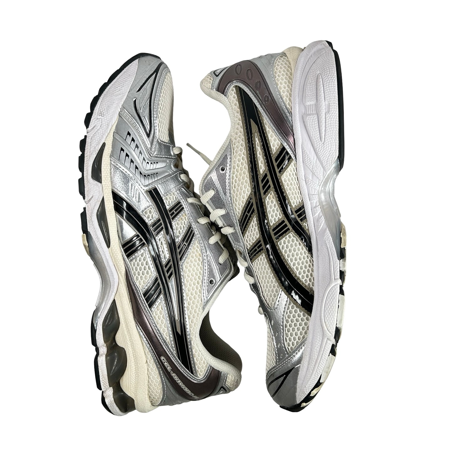 1201A019 108 ASICS Gel-Kayano 14 Cream Black Metallic Plum [USED] - 12 M (Used2) (No Box)