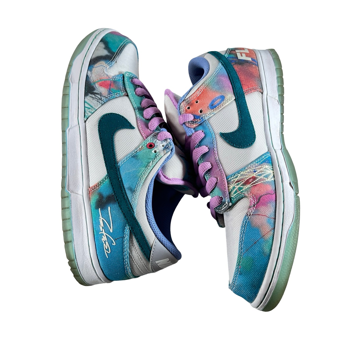 HF6061 400 Nike SB Dunk Low Futura Laboratories Bleached Aqua [USED] - 10.5 M (Used) (No Box)