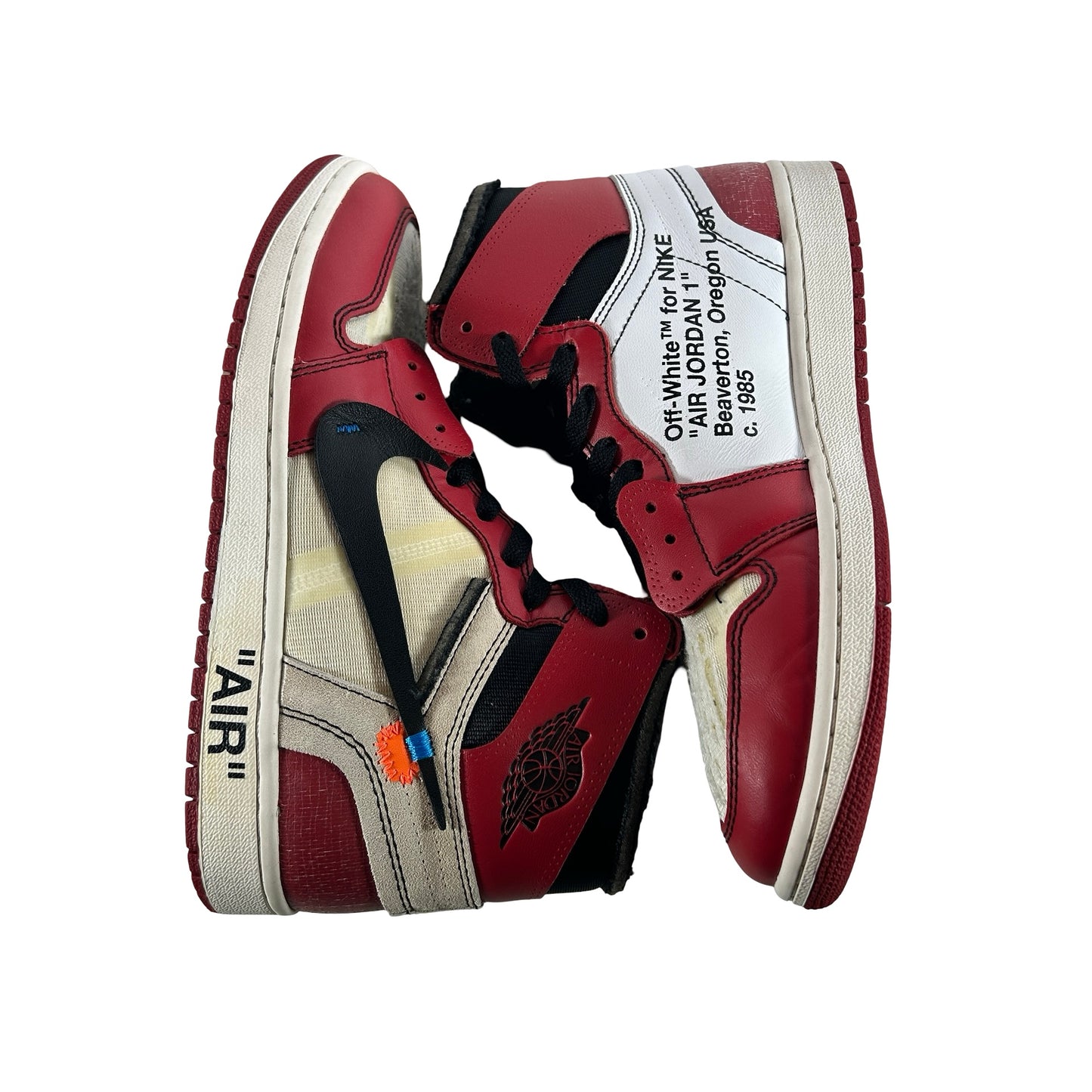 AA3834 101 Jordan 1 Retro High Off-White Chicago [USED] - 9 M (Used)