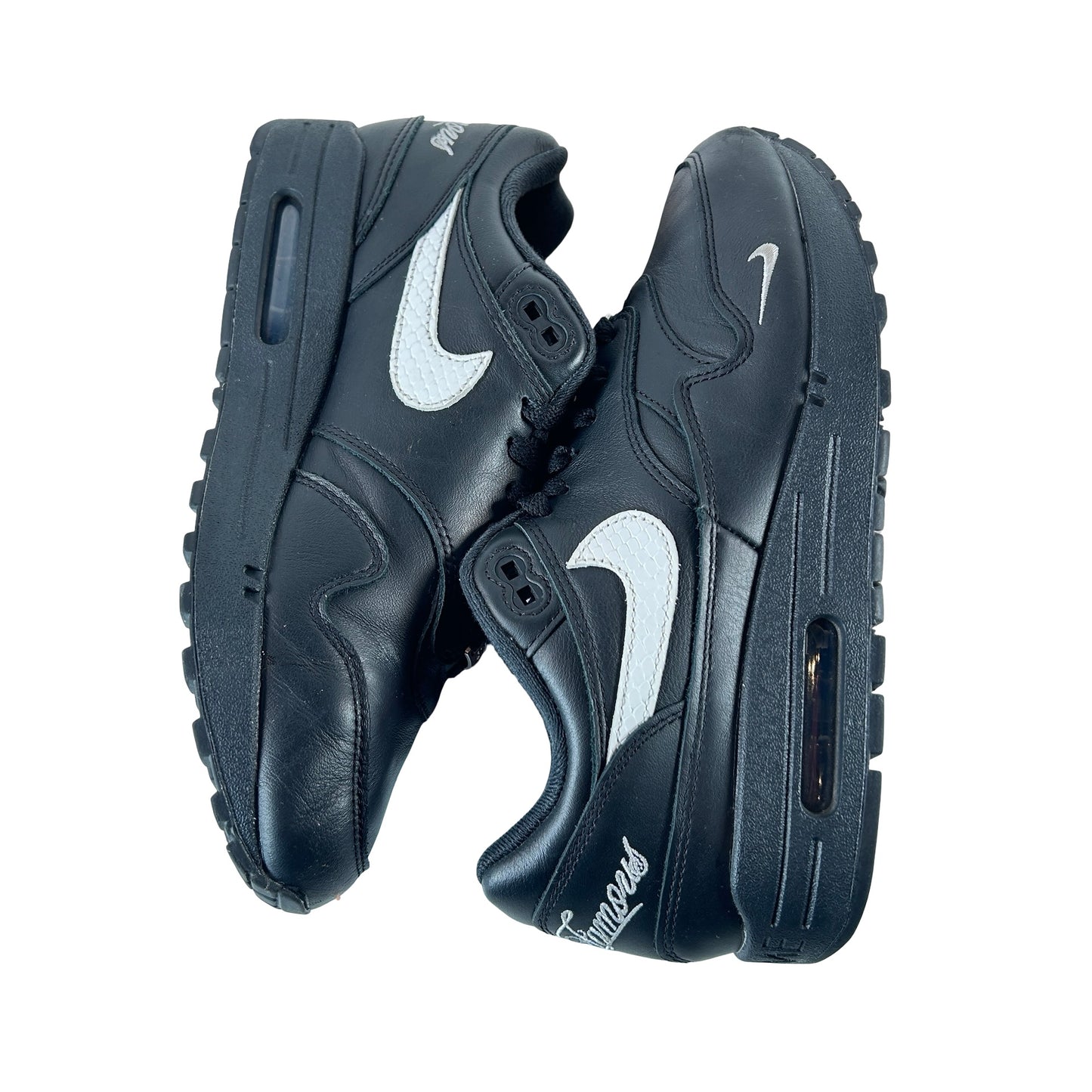 HF8813 001 Nike Air Max 1 '87 SP Supreme Black White [USED] - 8 M (Used)