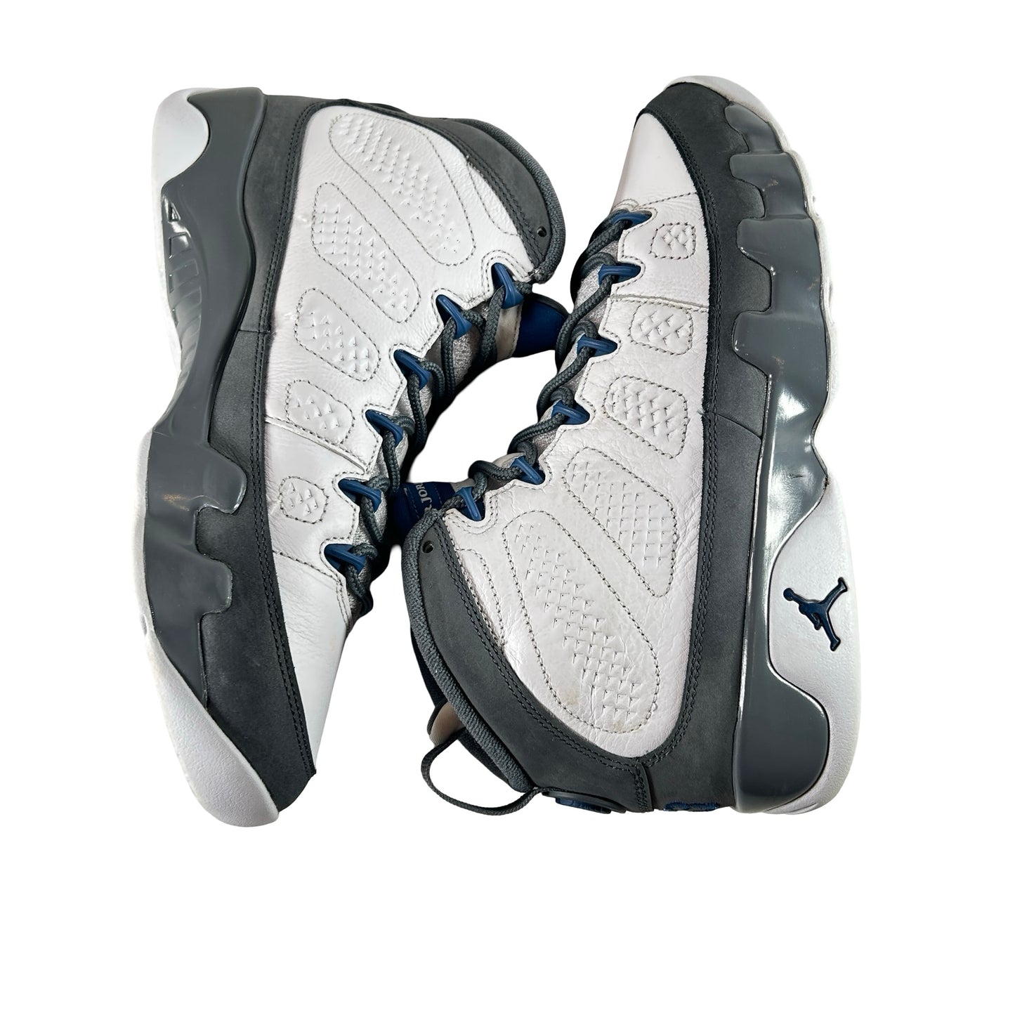 HV4794 100 Jordan 9 Retro Flint Grey French Blue (2026) [USED] - 8.5 M (Used) (Replace Box)