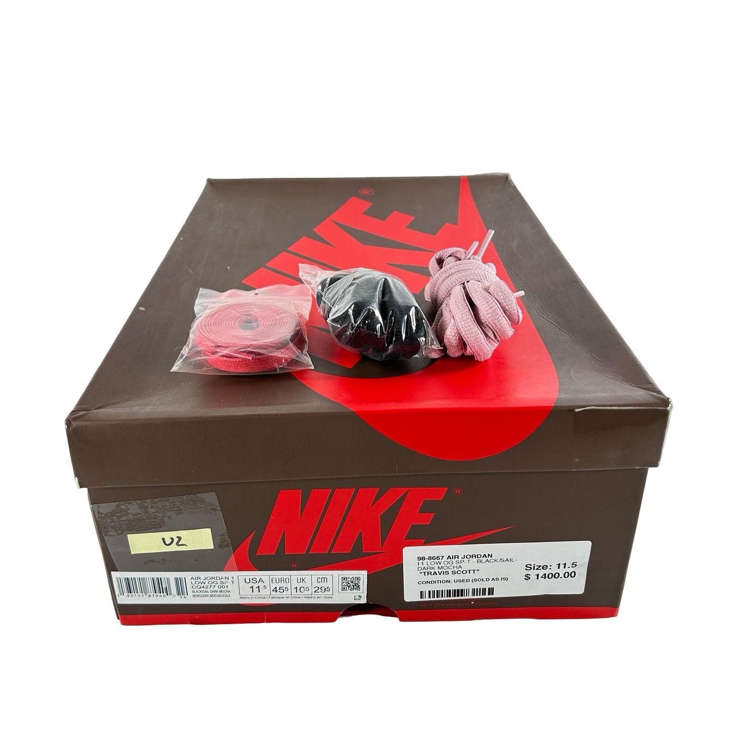 CQ4277 001 Jordan 1 Low Travis Scott Mocha [USED] - 11.5 M (Used2)