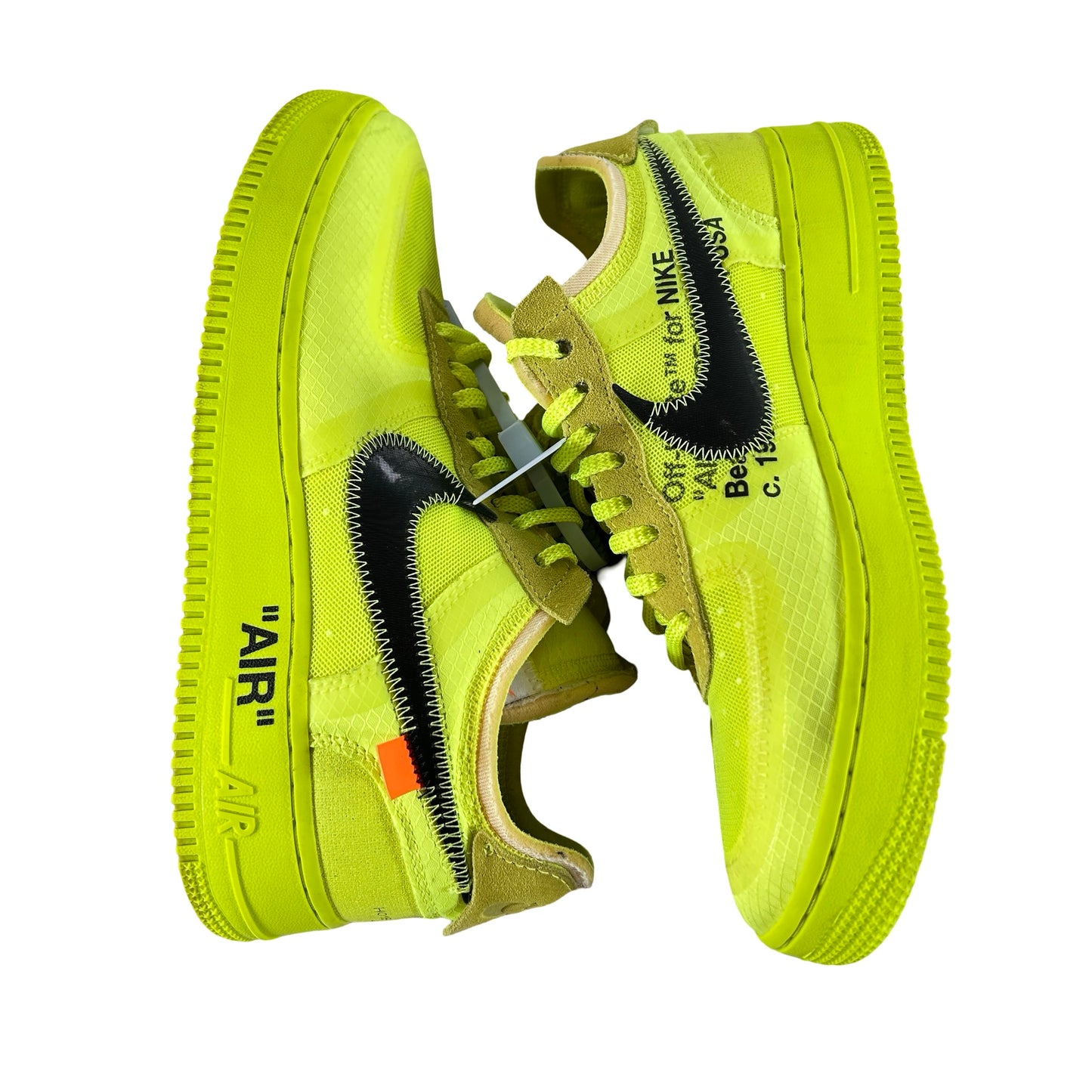 AO4606 700 Nike Air Force 1 Low Off-White Volt [USED] - 7.5 M (Used2)
