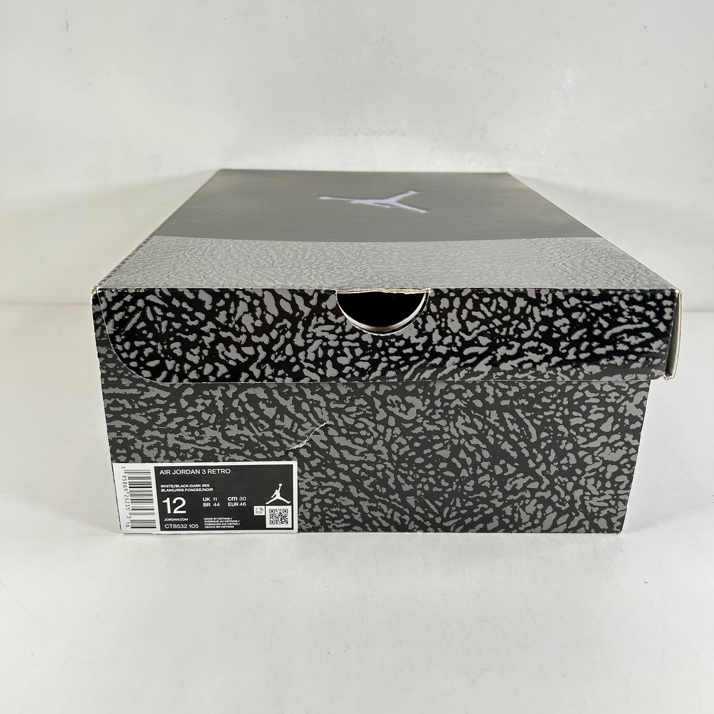 CT8532 105 Jordan 3 Retro Dark Iris [USED] - 12 M (Used)