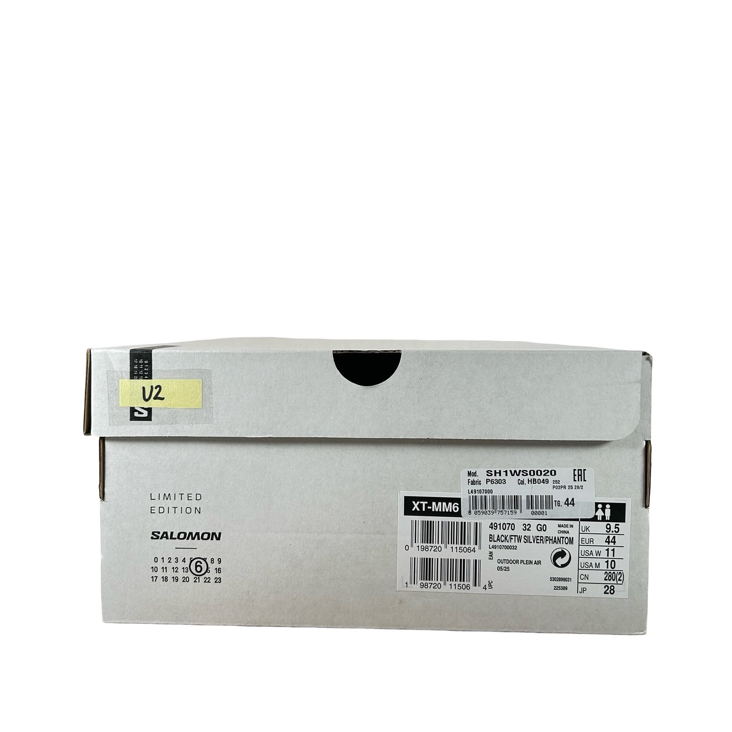 L49107000 Salomon XT-MM-6 MM6 Maison Margiela Black Silver [USED] - 10 M (Used2)