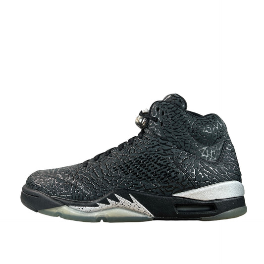 599581 003 Jordan 5 Retro 3Lab5 Black Silver - 10.5 M (Yellowing)