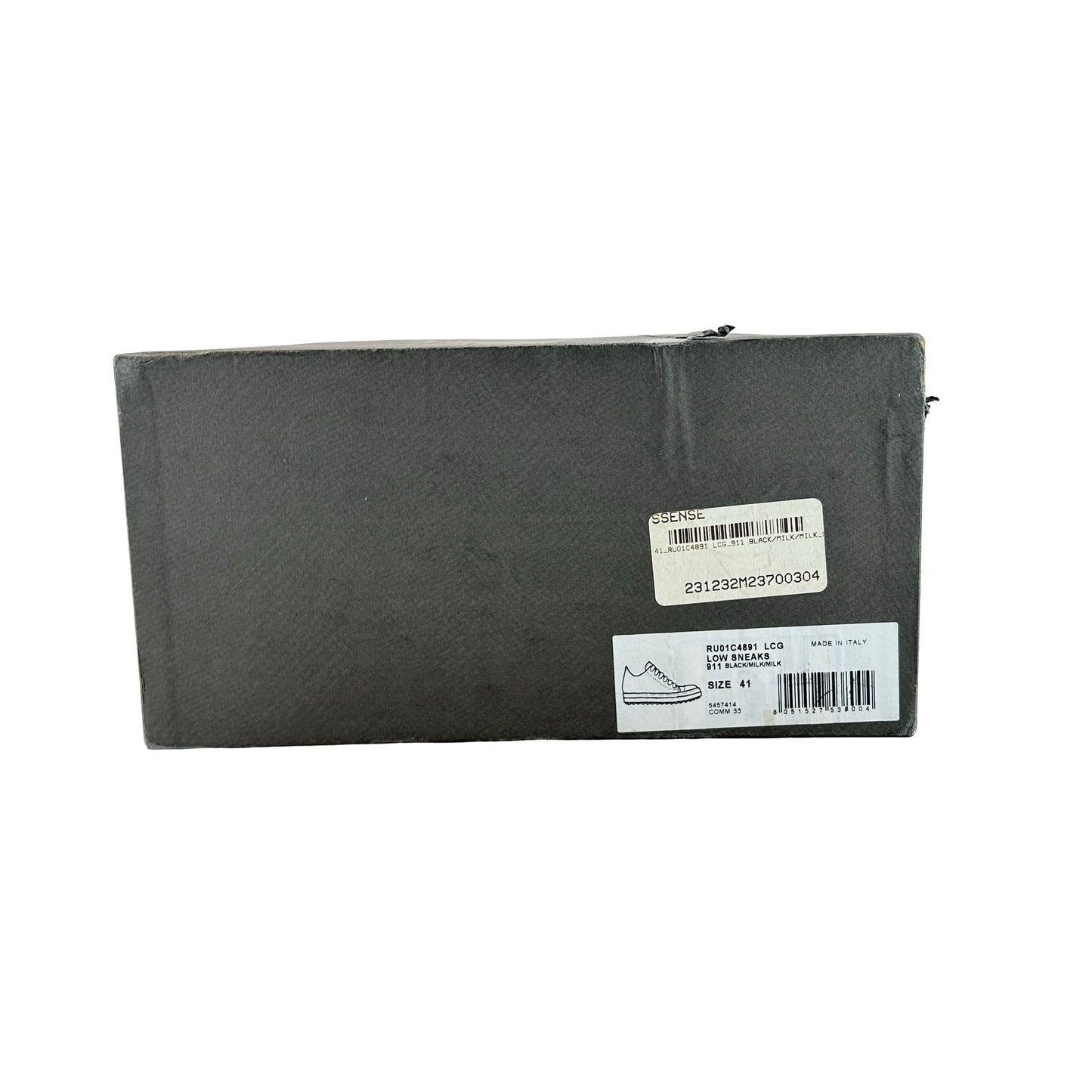 RU02B2891 LCG Rick Owens Strobe Low Black [USED] - 41 M (US 8) (Used)