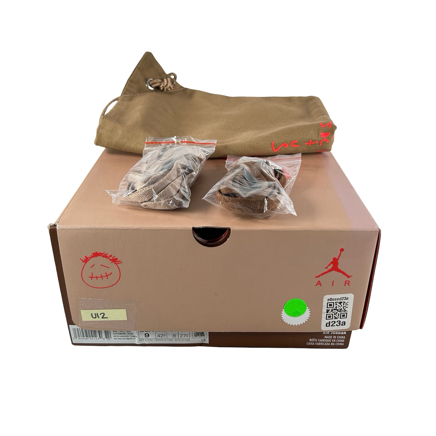 DH0690 200 Jordan 6 Retro Travis Scott British Khaki [USED] - 9 M (Used12)