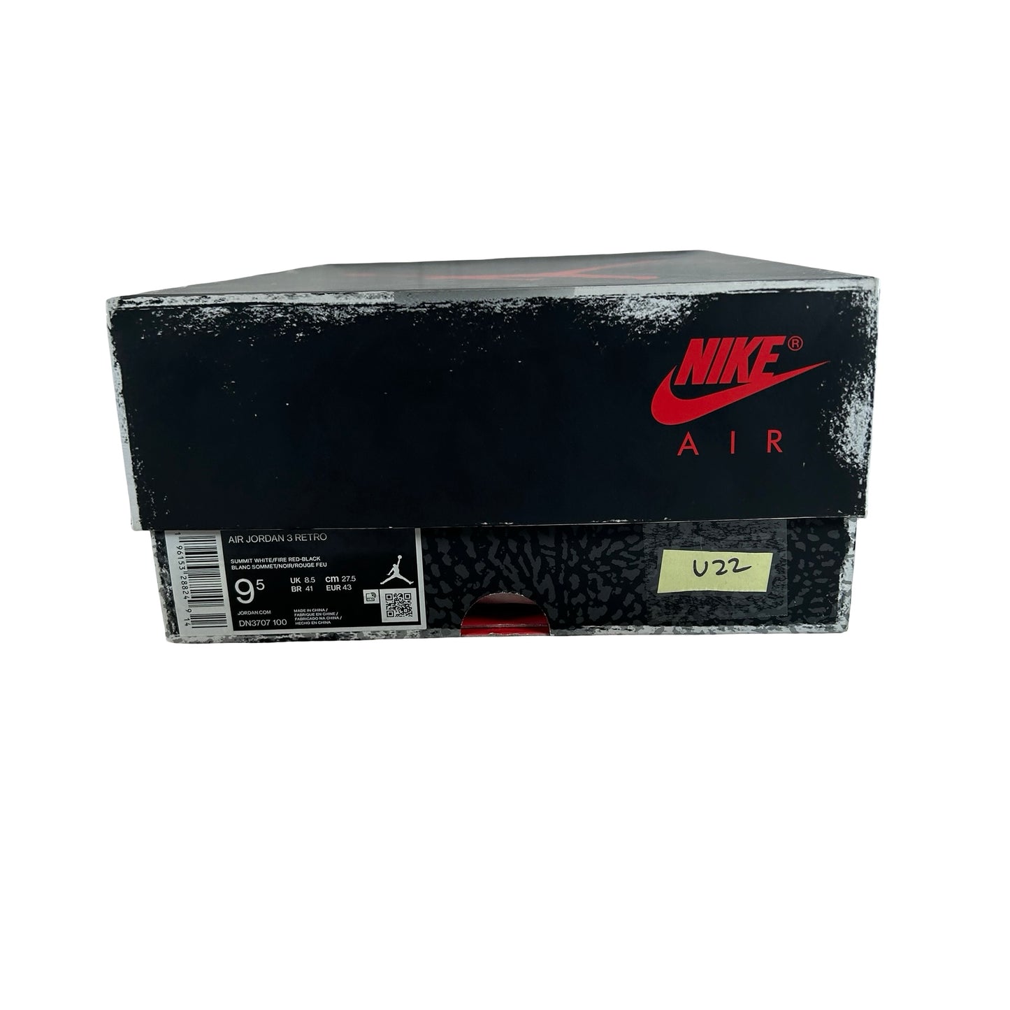DN3707 100 Jordan 3 Retro White Cement Reimagined [USED] - 9.5 M (Used22)
