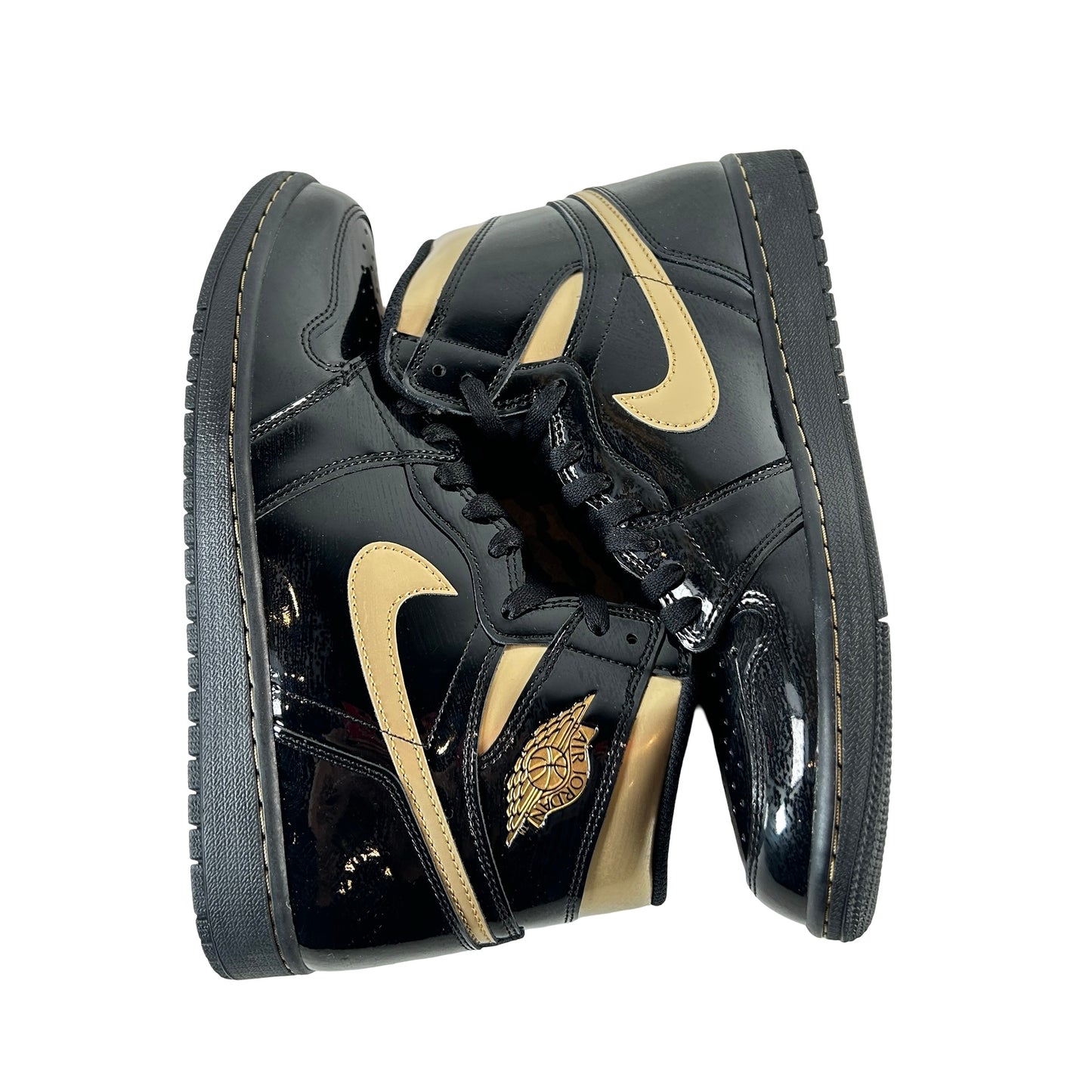 555088 032 Jordan 1 Black/Gold [USED] - 10 M (Used4)