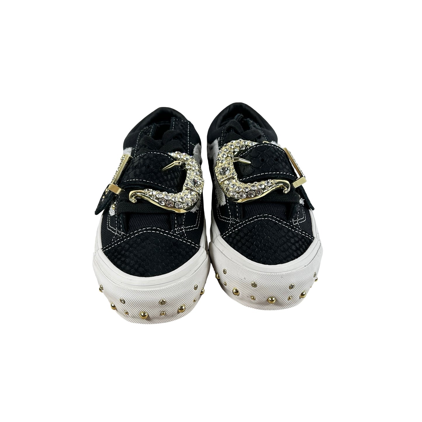 VN000ZAZHAB Vans Premium Old Skool 36 Metagirl Buckle Black White