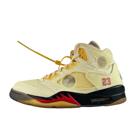 DH8565 100 Jordan 5 Retro Off-White Sail [USED] - 10.5 M (Used7)