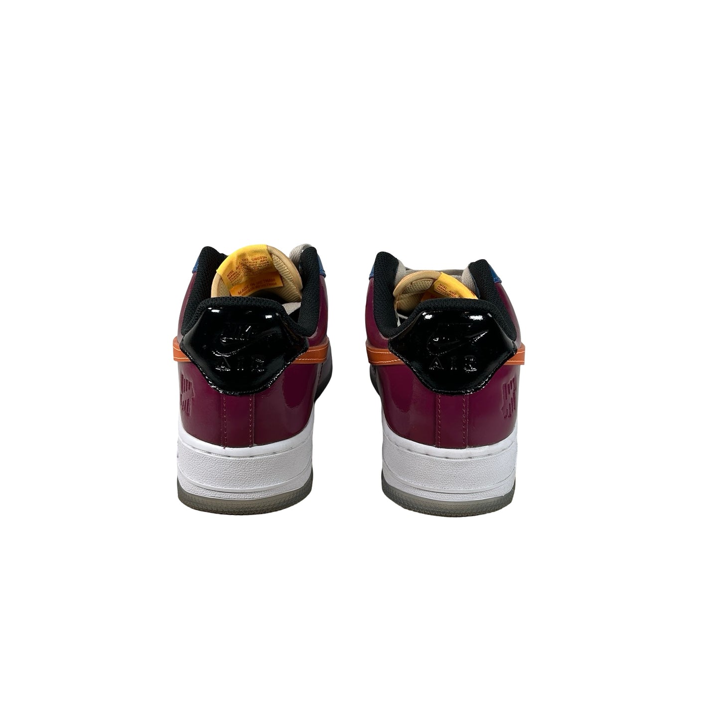 DV5255 400 Nike Air Force 1 Low SP Undefeated Multi-Patent Total Orange [USED] - 9 M (Used2) (No Lid)